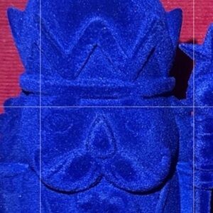 Royal Blue Flocked Nutcracker by Joyward~NEW!